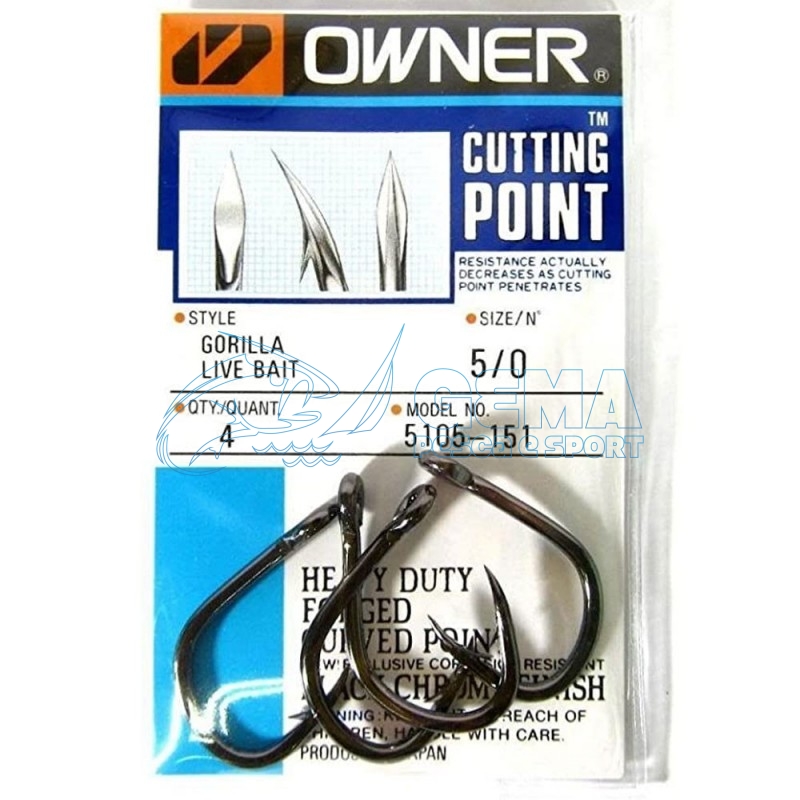 Owner Gorilla Live Bait Hooks- 5105