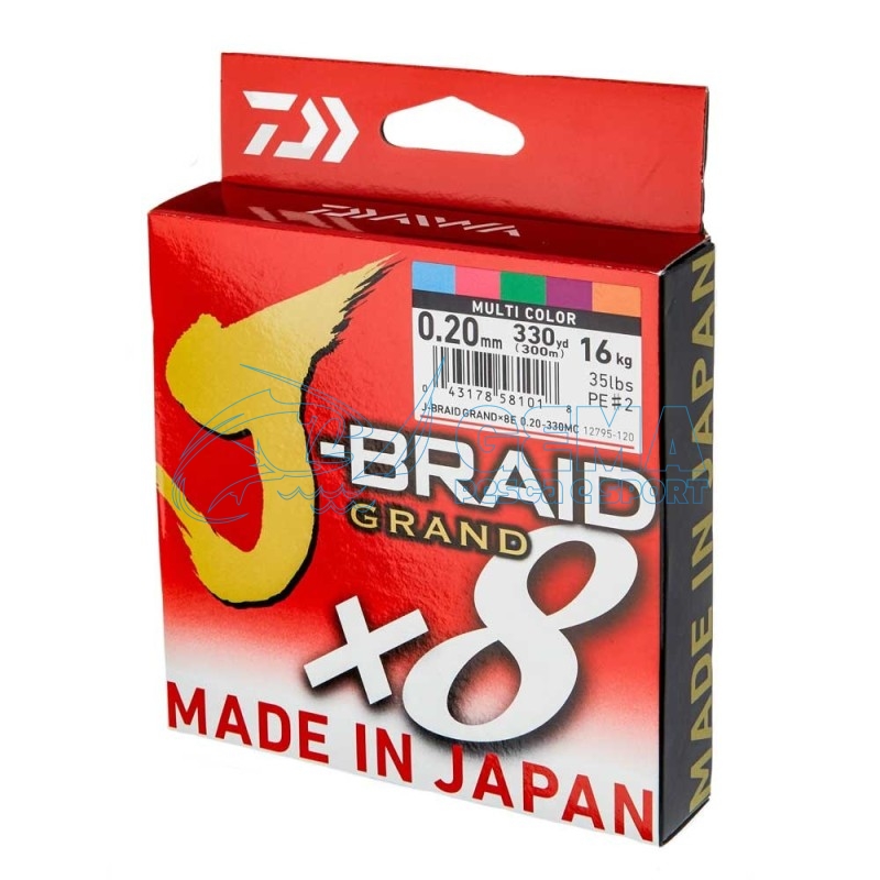 Daiwa Trecciato J Braid X8 Grand Multicolor-1